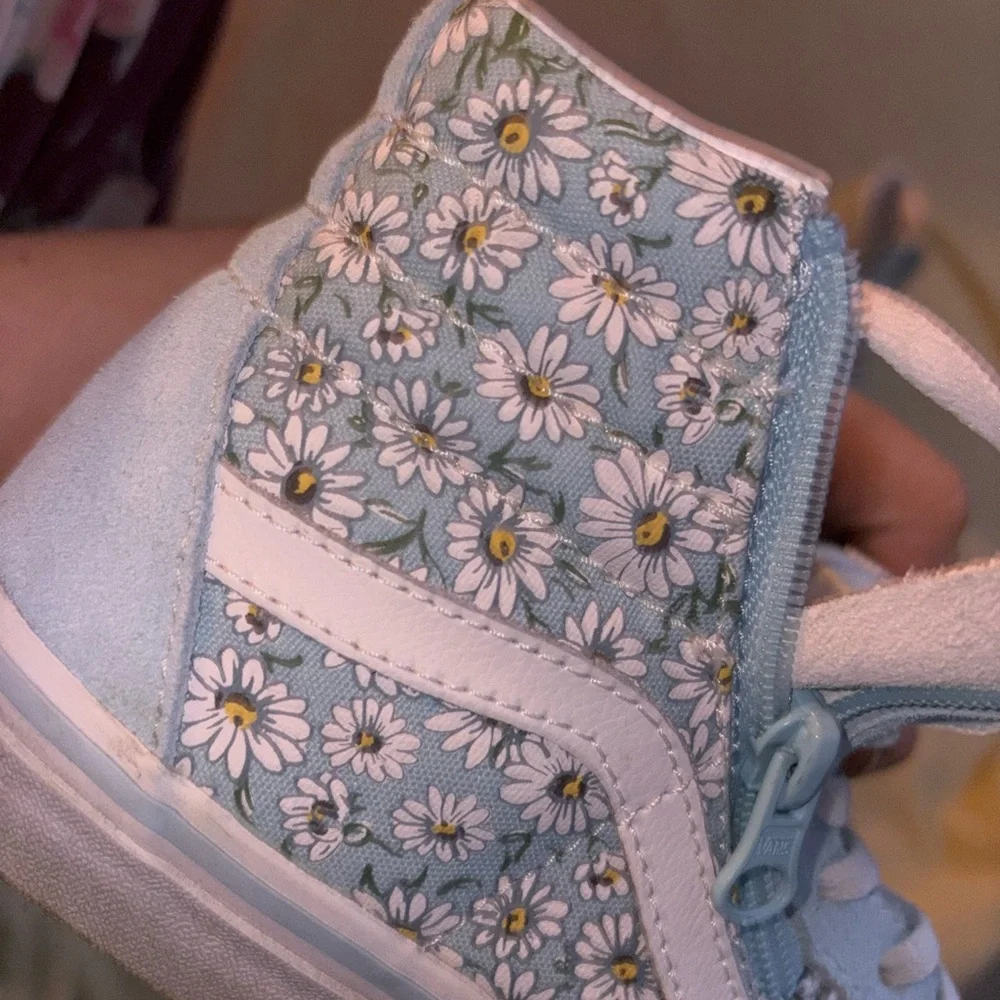 Vans Kids Sky Blue High-Top Sneakers - Picture 7 of 7